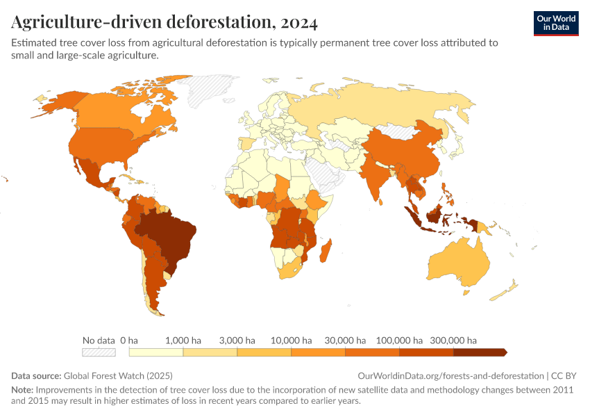 A thumbnail of the "Agriculture-driven deforestation" chart
