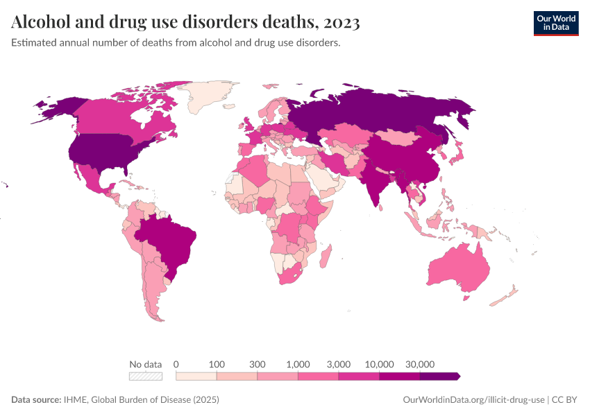 A thumbnail of the "Alcohol and drug use disorders deaths" chart